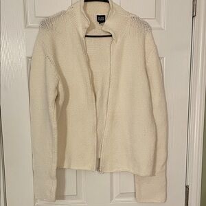 Eileen Fisher Cream Knit Jacket